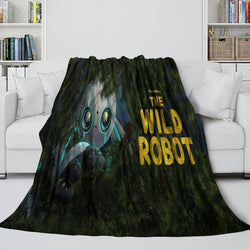 The Wild Robot Blanket Flannel Fleece Throw Room Decoration (Online Order Only)