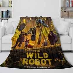 The Wild Robot Blanket Flannel Fleece Throw Room Decoration (Online Order Only)