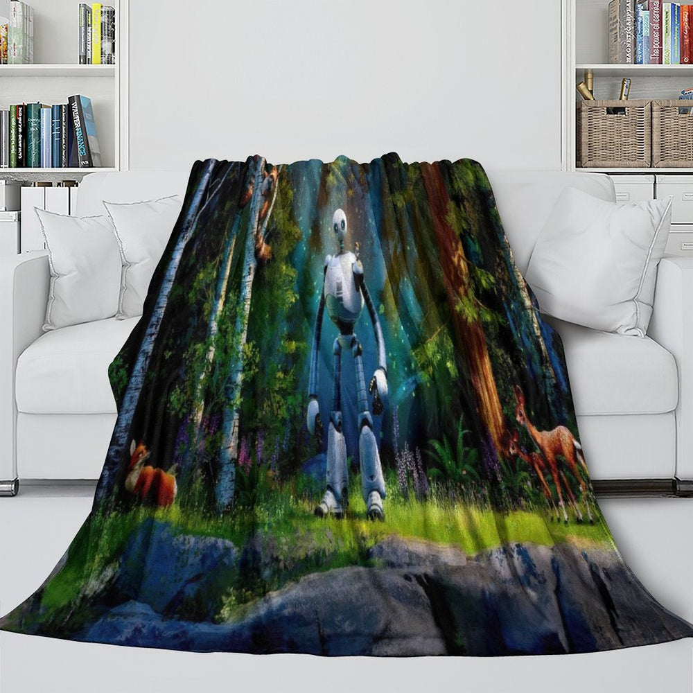 The Wild Robot Blanket Flannel Fleece Throw Room Decoration (Online Order Only)