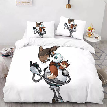 The Wild Robot Roz Brightbill Bedding Set Pattern Kids Quilt Cover Without Filler (Online Order Only)