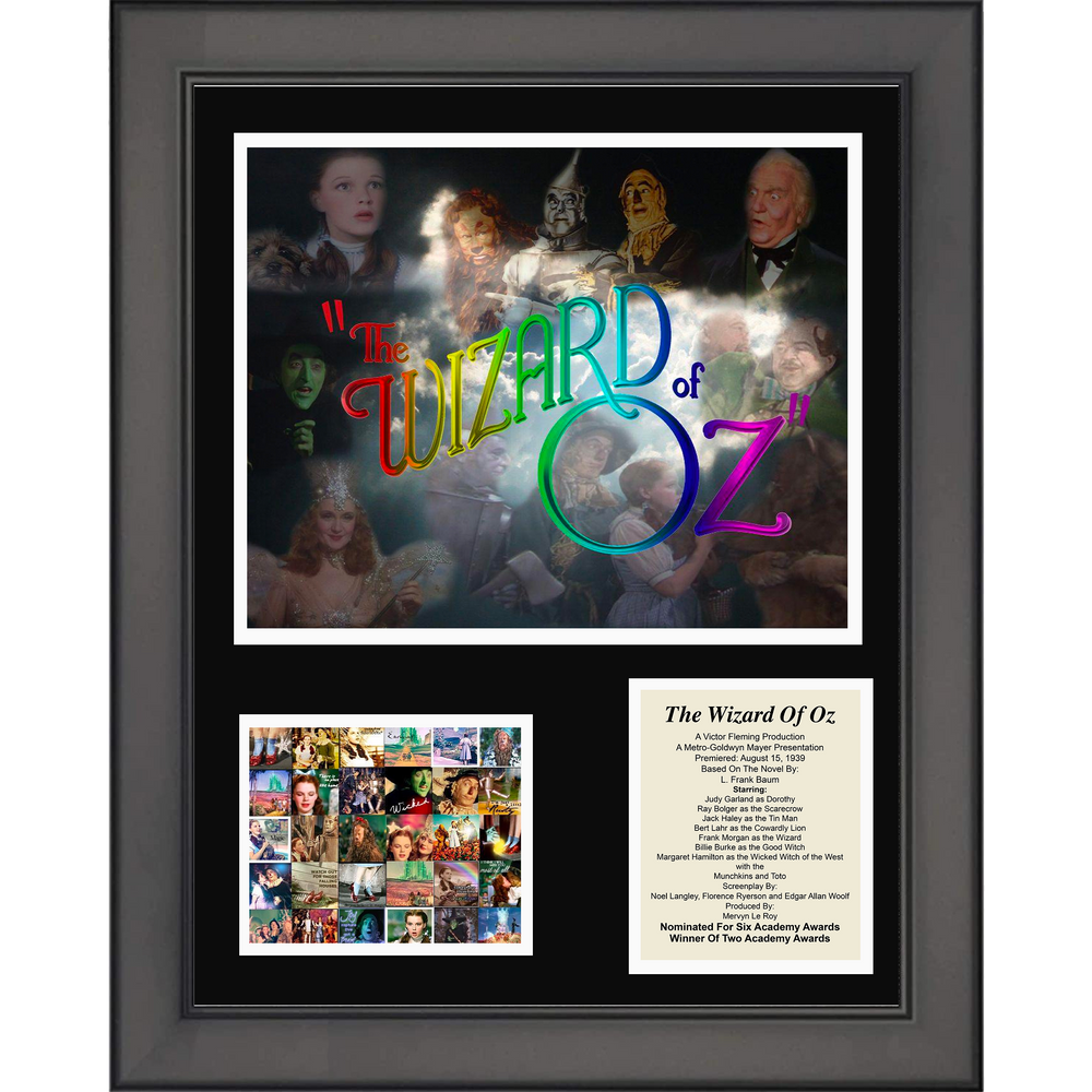 Framed The Wizard of Oz Movie 11"x14" Three Photo Collage (ONLINE ORDER ONLY)