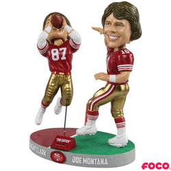 The Catch Joe Montana to Dwight Clark Bobblehead (ONLINE ORDER ONLY)