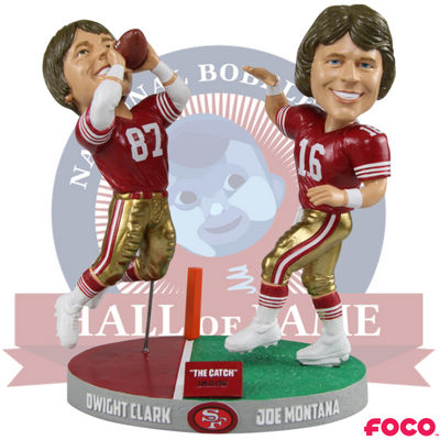 The Catch Joe Montana to Dwight Clark Bobblehead (ONLINE ORDER ONLY)