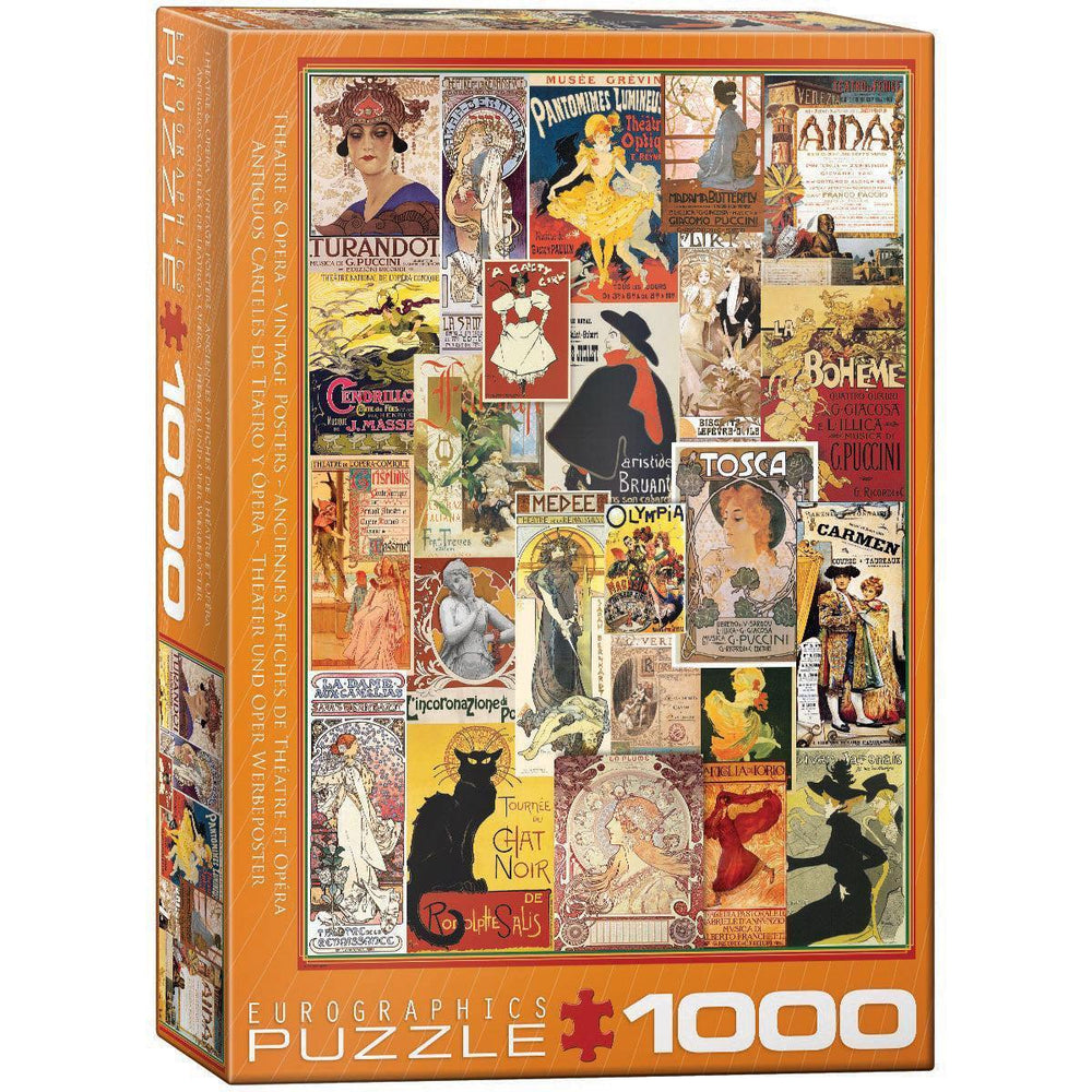 Theater & Opera Vintage Posters 1000 Piece Jigsaw Puzzle Eurographics (ONLINE ORDER ONLY)