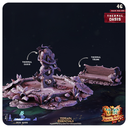 3D Printed Cast n Play Red Magic Spa Set 28mm 32mm D&D (Online Only)