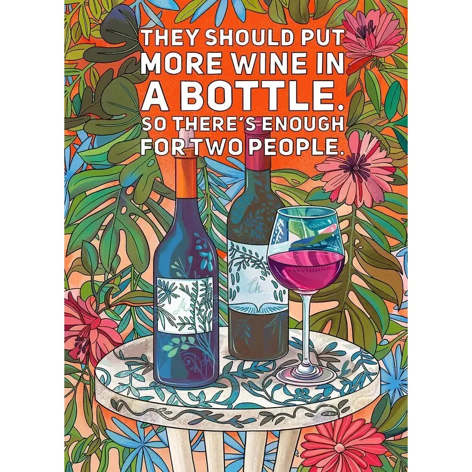 They should put more wine in... 1000 Piece Soft Touch Jigsaw Puzzle Ellembee