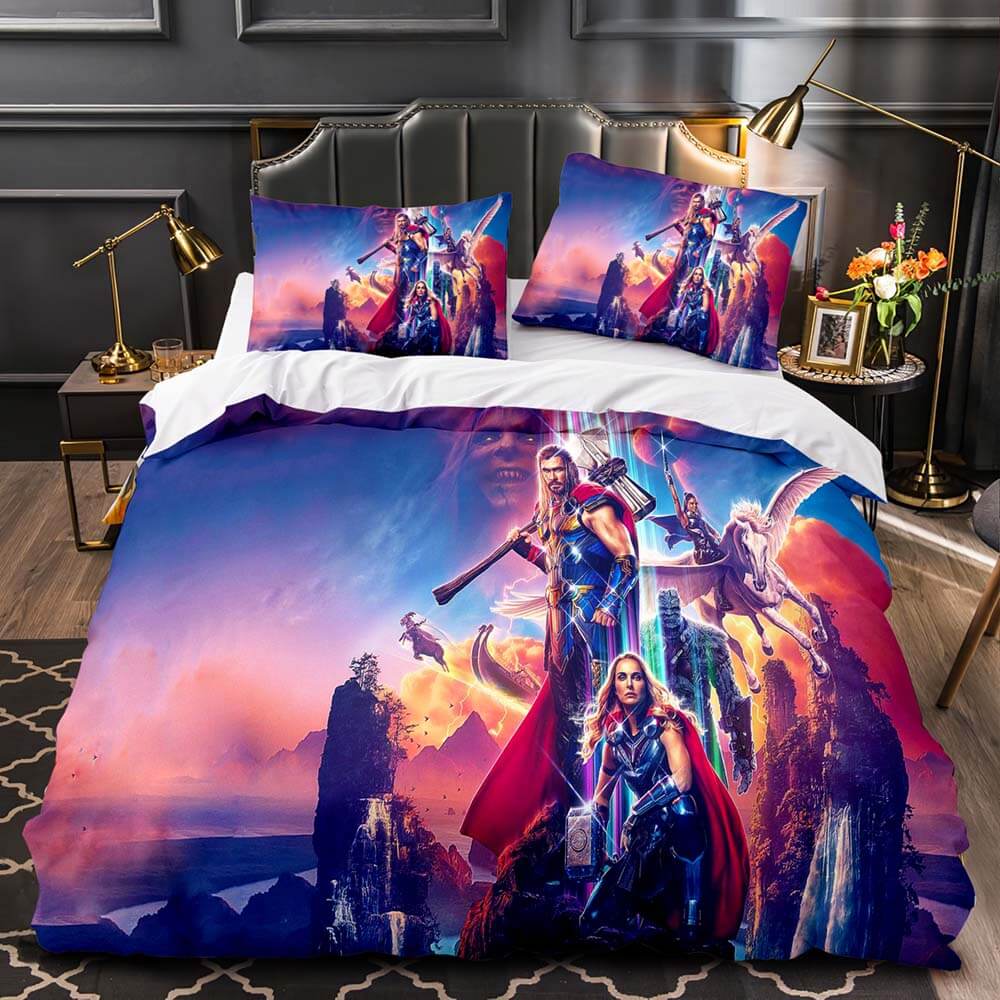 Thor 4 Love and Thunder Bedding Set Duvet Cover (Online Order Only)