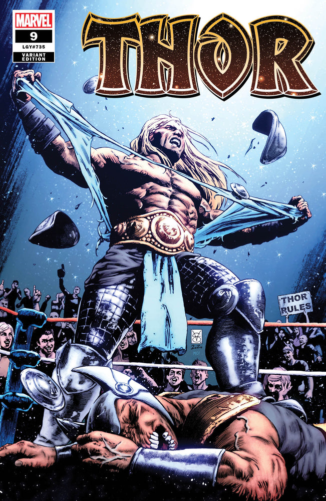 Thor #9 Valerio Gangiordano Variant WWF WWE Hulk Hogan Wrestling Homage Shirt Rip (11/04/2020) Marvel (ONLINE ORDER ONLY)
