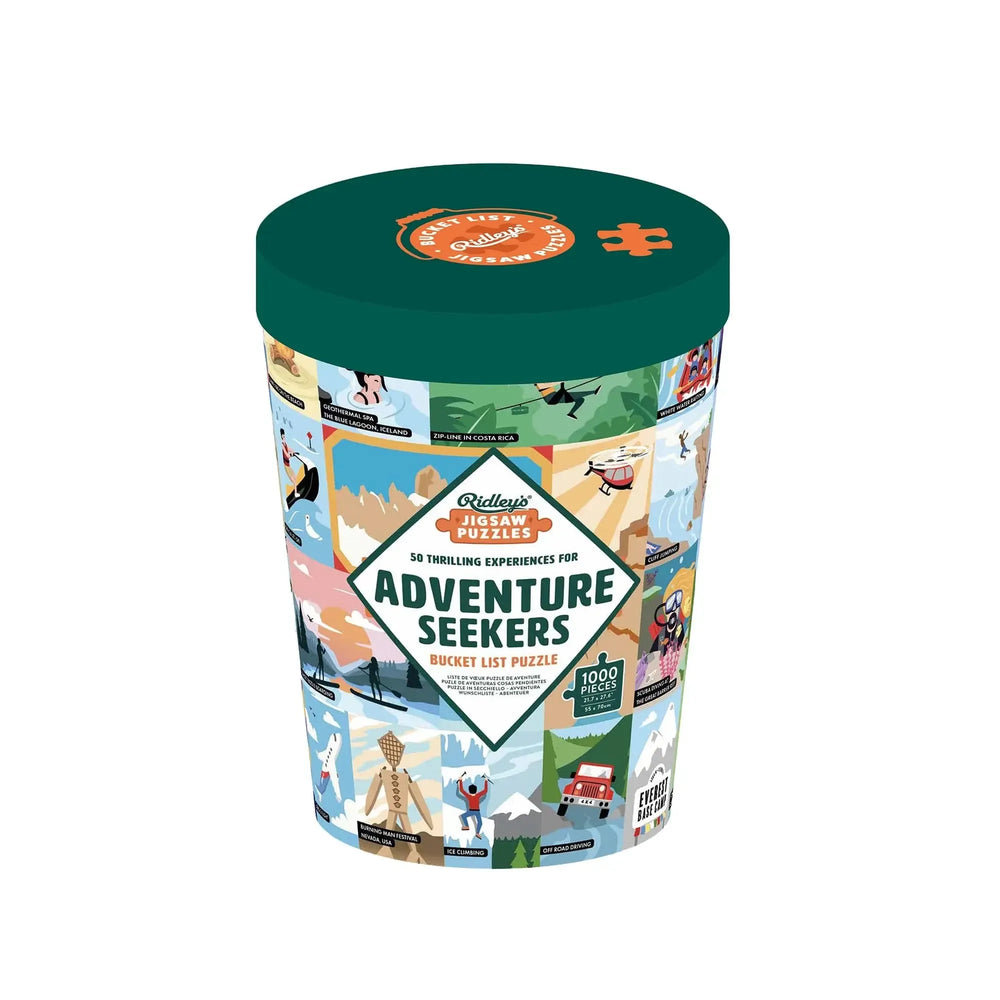 Thrilling Experiences for Adventure Seekers Bucket List 1000 Piece Jigsaw Puzzle Ridley