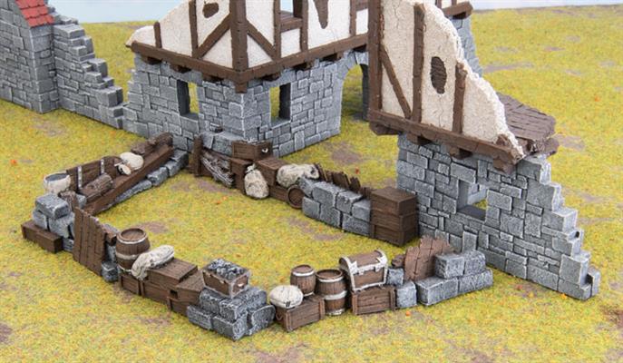 Battlefield in a Box: Wartorn Village - Barricades (ONLINE ORDER ONLY)