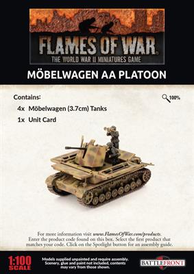 Flames of War: German Möbelwagen AA Tank Platoon (Late War) (ONLINE ORDER ONLY)