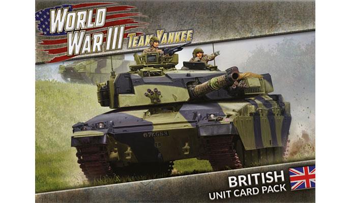 Team Yankee: British Unit Card Pack (ONLINE ORDER ONLY)
