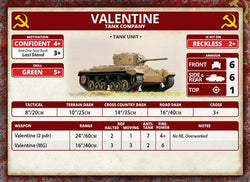 Flames of War: Soviet Valentine Tank Company (Mid War) (ONLINE ORDER ONLY)