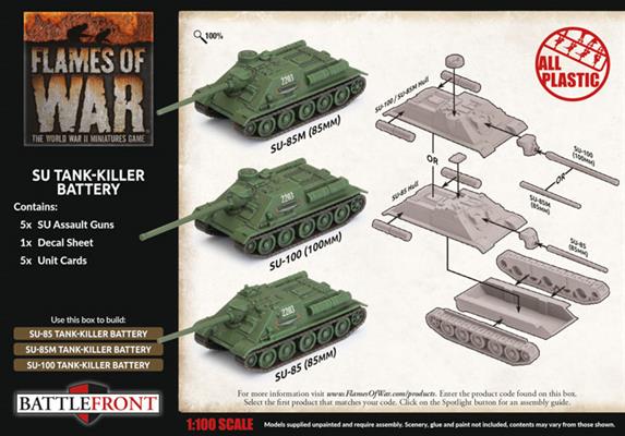 Flames of War: Soviet SU Tank-Killer Battery (Late War) (ONLINE ORDER ONLY)