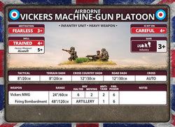 Flames of War: British Airborne Vickers Machine-gun Platoon (Late War) (ONLINE ORDER ONLY)