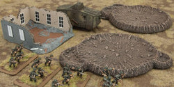 Flames of War: Large Craters and Ruined House (ONLINE ORDER ONLY)