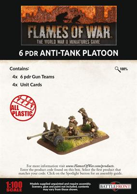 Flames of War: British 6 pdr Anti-tank Platoon (Late War) (ONLINE ORDER ONLY)