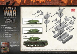 Flames of War: Soviet KV Tank Company (Mid War) (ONLINE ORDER ONLY)