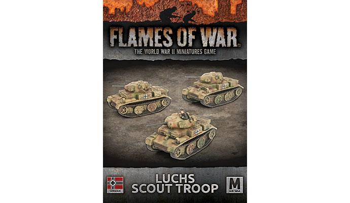 Flames of War: German Luchs (Panzer II) Scout Troop (Mid War) (ONLINE ORDER ONLY)