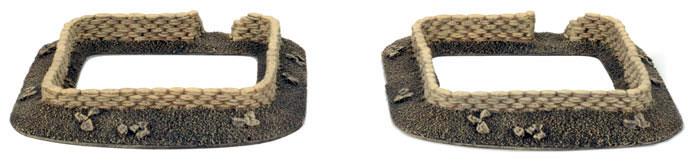 Flames of War: Sandbags - Gun Pit Markers (ONLINE ORDER ONLY)