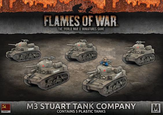 Flames of War: Soviet M3 Stuart Tank Company (Mid War) (ONLINE ORDER ONLY)