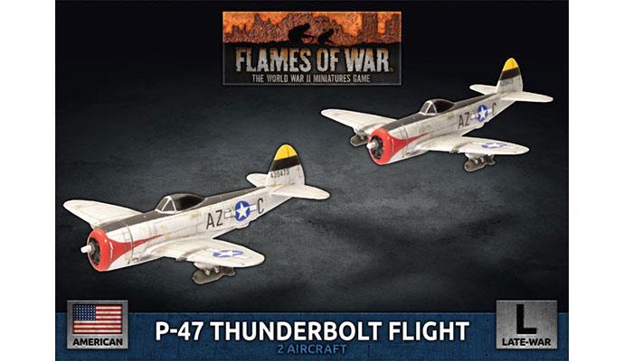 Flames of War: American P-47 Thunderbolt Fighter Flight (Late War) (ONLINE ORDER ONLY)