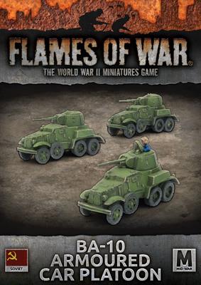 Flames of War: Soviet BA-10 Armoured Car Platoon (Mid War) (ONLINE ORDER ONLY)