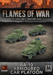 Flames of War: Soviet BA-10 Armoured Car Platoon (Mid War) (ONLINE ORDER ONLY)