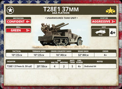 Flames of War: American 28E1 37mm AAA Platoon (Mid War) (ONLINE ORDER ONLY)