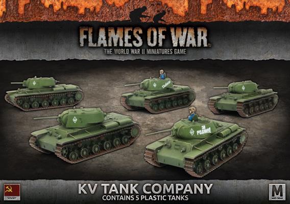 Flames of War: Soviet KV Tank Company (Mid War) (ONLINE ORDER ONLY)