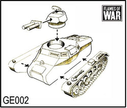 Flames of War: German Panzer I B (Early War) (ONLINE ORDER ONLY)