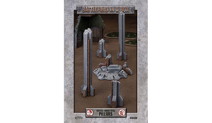 Battlefield in a Box: Gothic Industrial - Pillars (ONLINE ORDER ONLY)