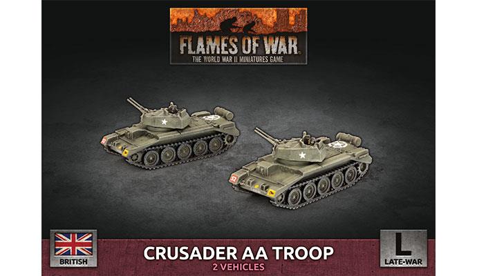 Flames of War: British Crusader AA Troop (Late War) (ONLINE ORDER ONLY)