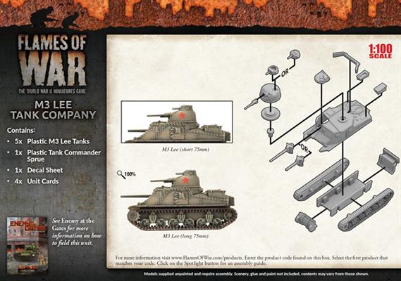 Flames of War: Soviet M3 Lee Tank Company (Mid War) (ONLINE ORDER ONLY)