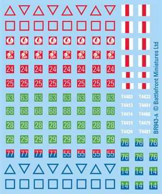 Flames of War: British Desert Decals (ONLINE ORDER ONLY)