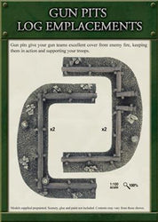 Flames of War: Log Emplacements - Gun Pit Markers (ONLINE ORDER ONLY)