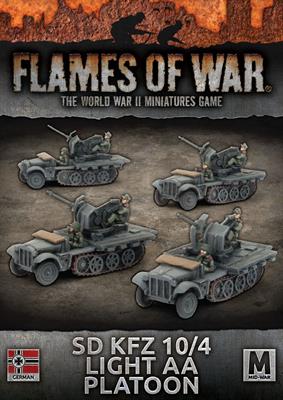 Flames of War: German SD KFZ 10/4 Light AA Platoon (Mid War) (ONLINE ORDER ONLY)