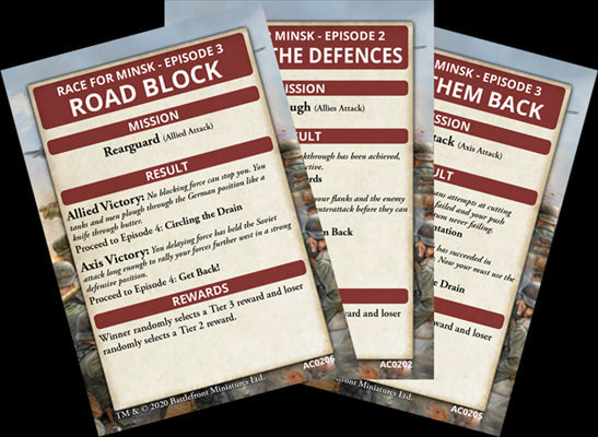 Flames of War: Race for Minsk - ACE Campaign Card Pack (ONLINE ORDER ONLY)