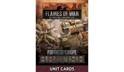 Flames of War: Fortress Europe - British Unit Cards (ONLINE ORDER ONLY)