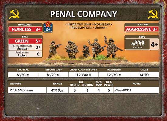 Flames of War: Bagration - Soviet Unit Cards (ONLINE ORDER ONLY)
