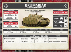 Flames of War: German Brummbar Assault Tank Platoon (Mid War) (ONLINE ORDER ONLY)