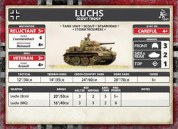 Flames of War: German Luchs (Panzer II) Scout Troop (Mid War) (ONLINE ORDER ONLY)