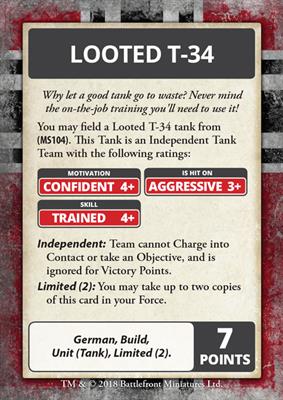 Flames of War: German Iron Cross Command Cards (ONLINE ORDER ONLY)