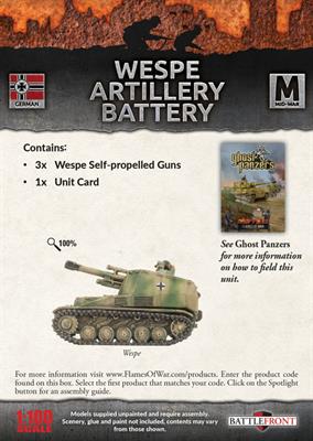 Flames of War: German Wespe Artillery Battery (Mid War) (ONLINE ORDER ONLY)