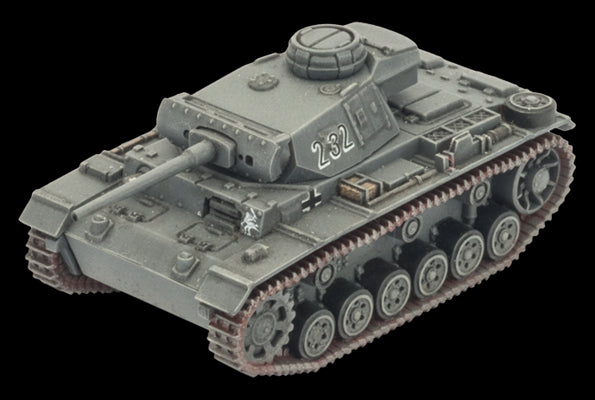 Flames of War: German Panzer III Tank Platoon (Mid War) (ONLINE ORDER ONLY)