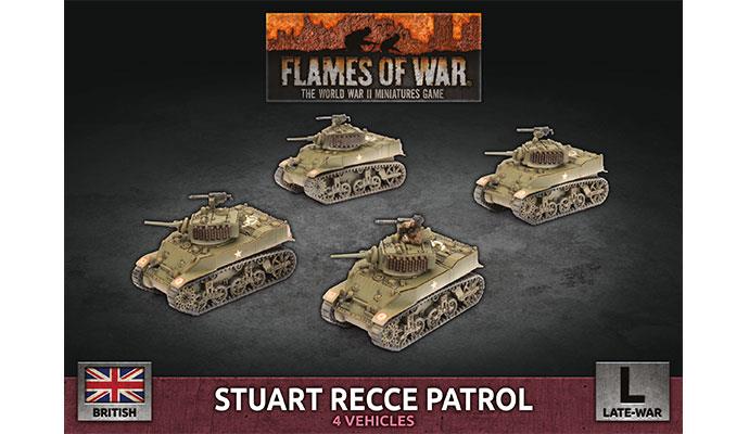Flames of War: British Stuart Recce Patrol (Late War) (ONLINE ORDER ONLY)