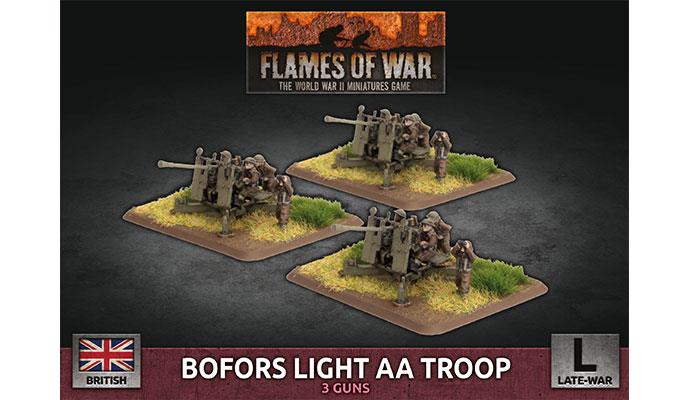 Flames of War: British Bofors Light AA Troop (Late War) (ONLINE ORDER ONLY)