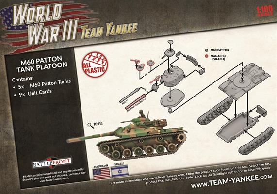 Team Yankee: M60A1/A3 Tank Platoon (ONLINE ORDER ONLY)
