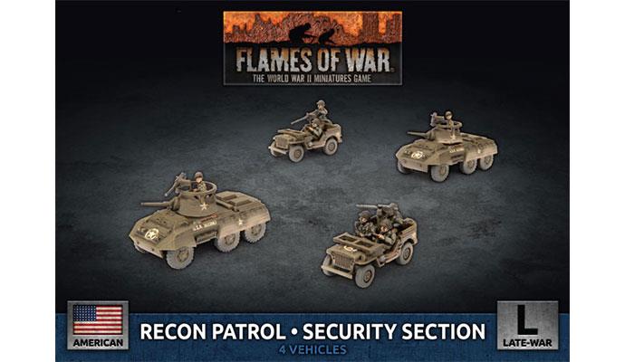 Flames of War: American Recon Patrol - Security Section (Late War) (ONLINE ORDER ONLY)