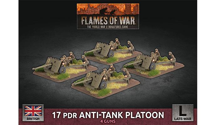 Flames of War: British 17 pdr Anti-tank Platoon (Late War) (ONLINE ORDER ONLY)
